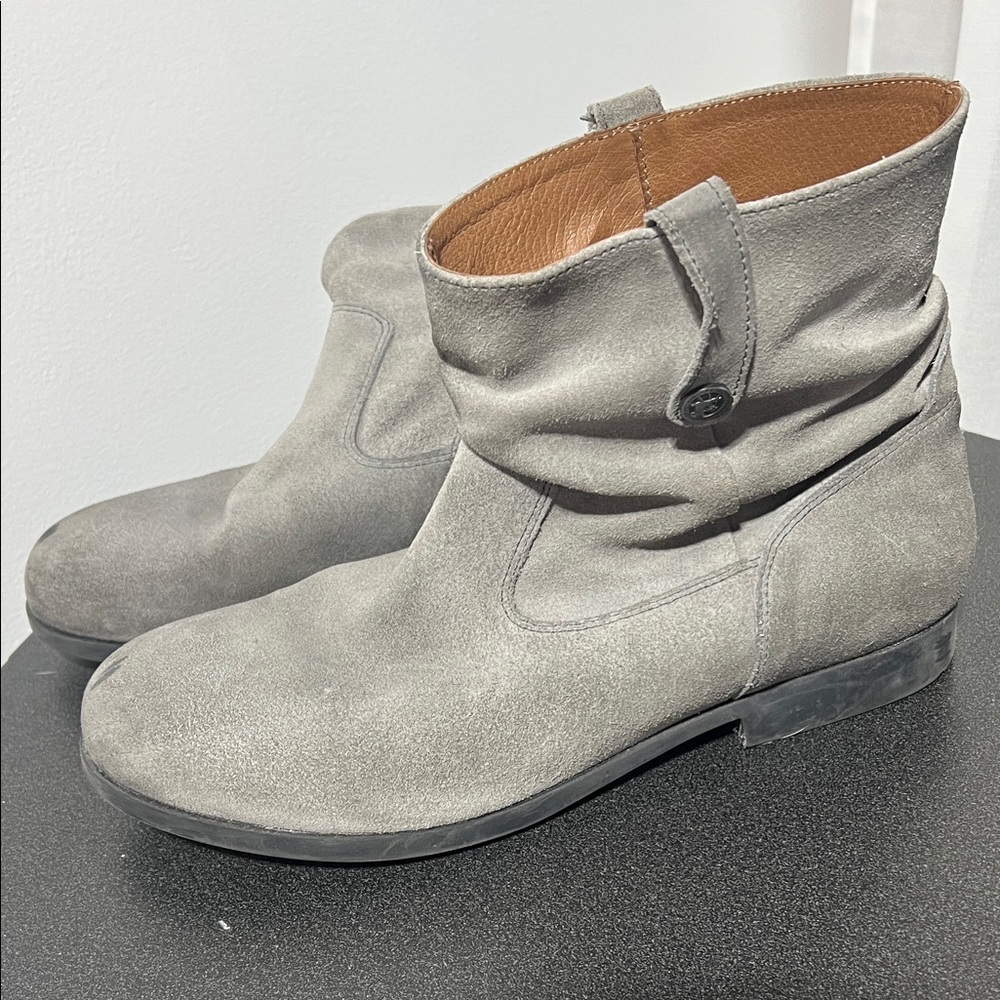 Birkenstock Gray Suede Boots